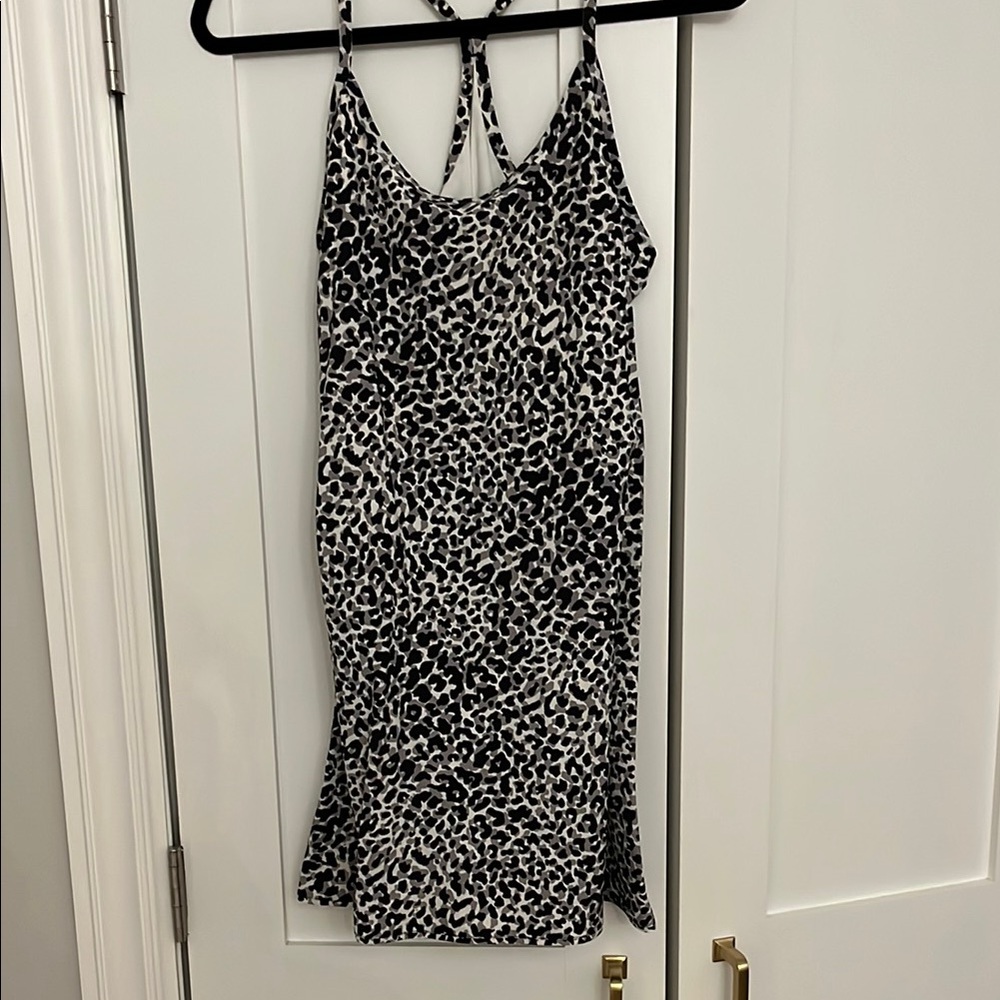 Outdoor Voices Black and White Mini Dress